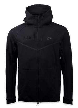 Nike tech-fleece ziphood svart AIK