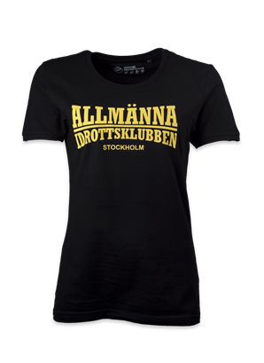 T-shirt svart Allmänna idrottsklubben DAM